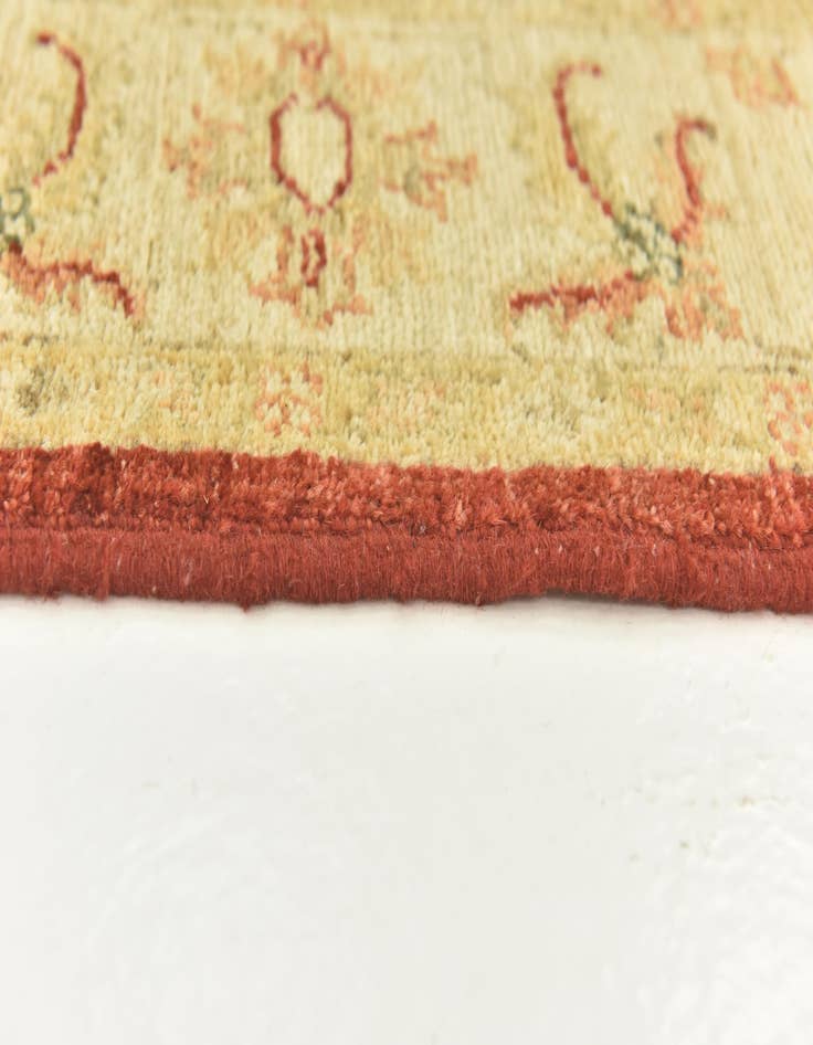 Detail image of  4' x 15' 10  Hand Knotted Peshawar Ziegler Wool Runner Rug