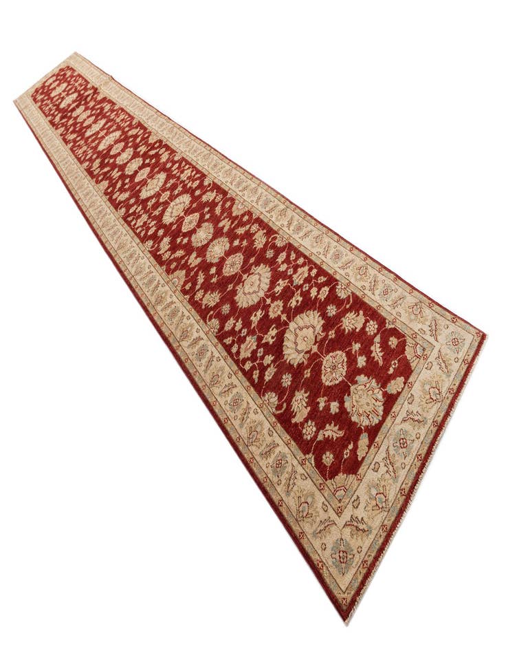 Detail image of  3' x 19'  Hand Knotted Peshawar Ziegler Runner Rug