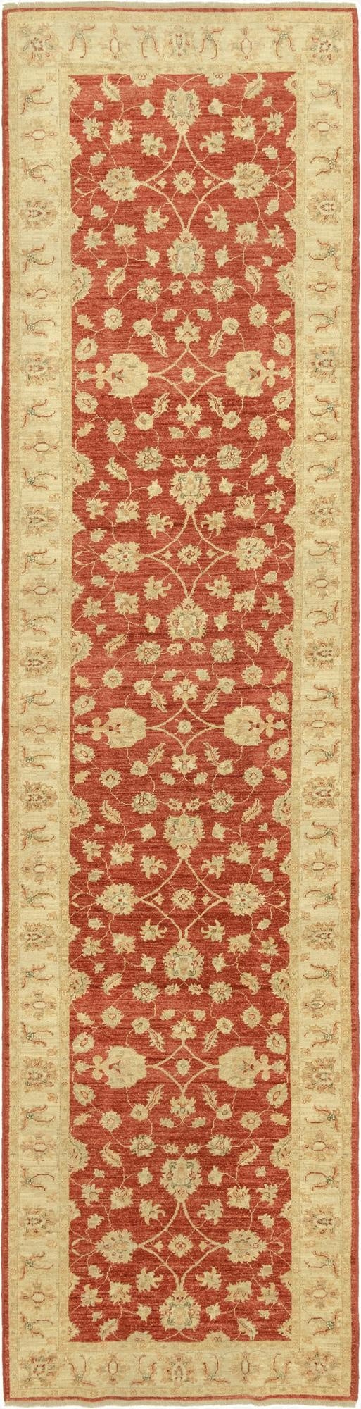  4' x 15' 10  Hand Knotted Peshawar Ziegler Wool Runner Rug
