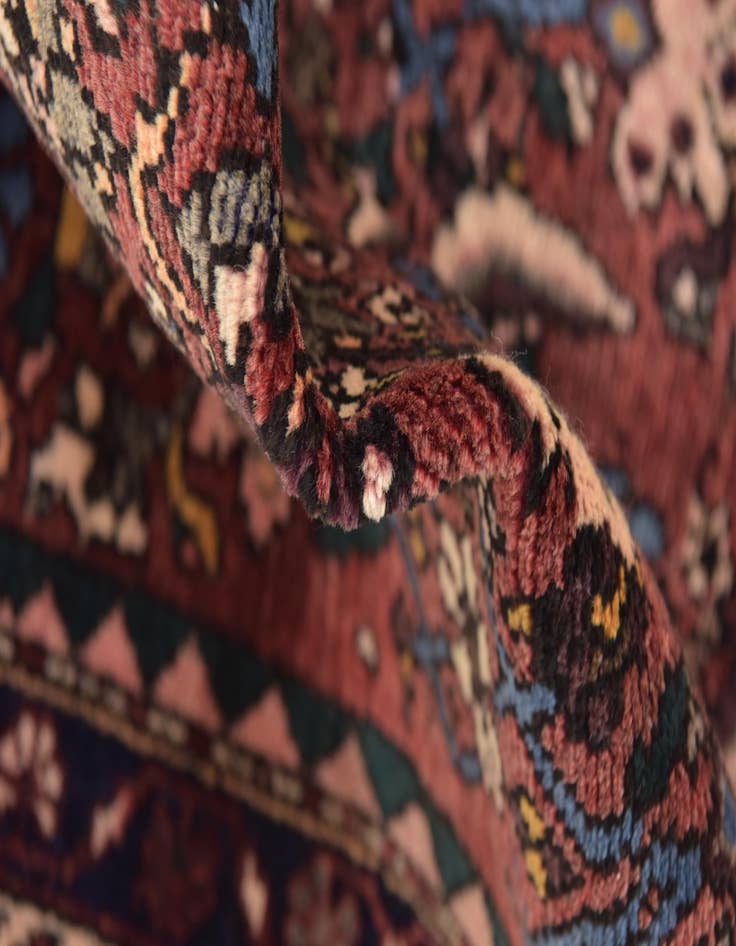 Detail image of  3' 5 x 9' 5  Hand Knotted Shahsavand Persian Wool Runner Rug