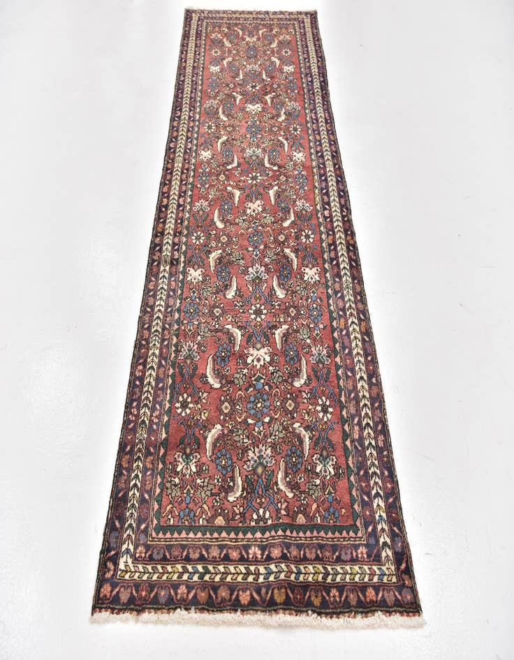 Detail image of  3' 5 x 9' 5  Hand Knotted Shahsavand Persian Wool Runner Rug