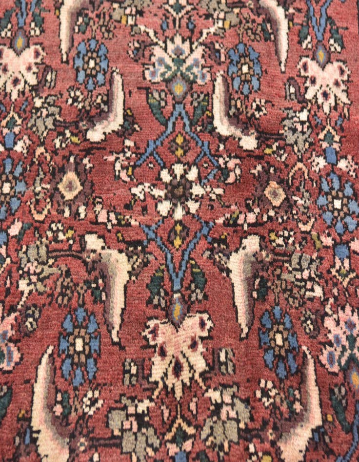 Detail image of  3' 5 x 9' 5  Hand Knotted Shahsavand Persian Wool Runner Rug