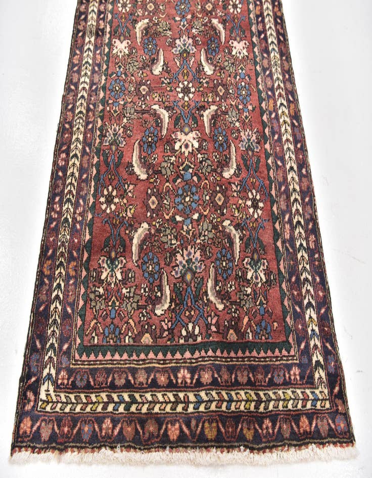 Detail image of  3' 5 x 9' 5  Hand Knotted Shahsavand Persian Wool Runner Rug