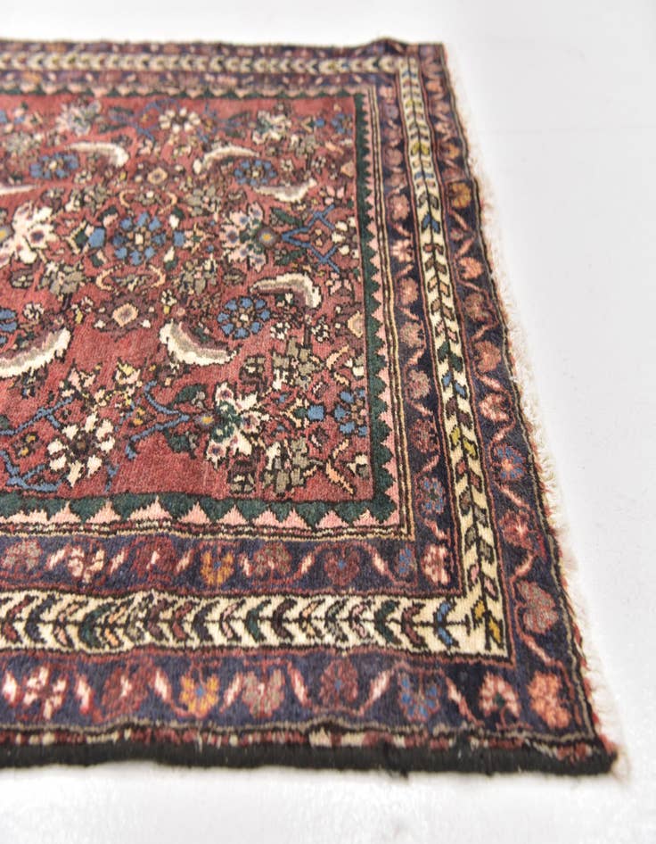 Detail image of  3' 5 x 9' 5  Hand Knotted Shahsavand Persian Wool Runner Rug