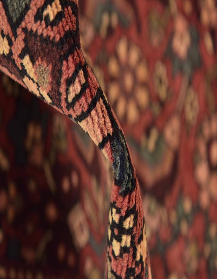 Detail image of  3' 7 x 10'  Hand Knotted Shahsavand Persian Wool Runner Rug