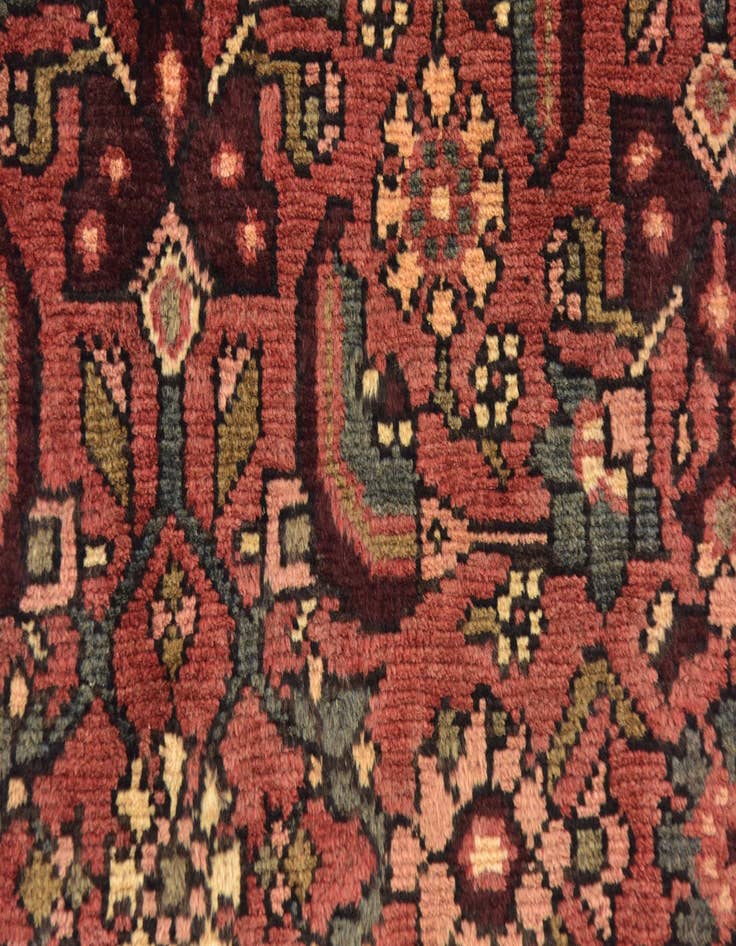 Detail image of  3' 7 x 10'  Hand Knotted Shahsavand Persian Wool Runner Rug