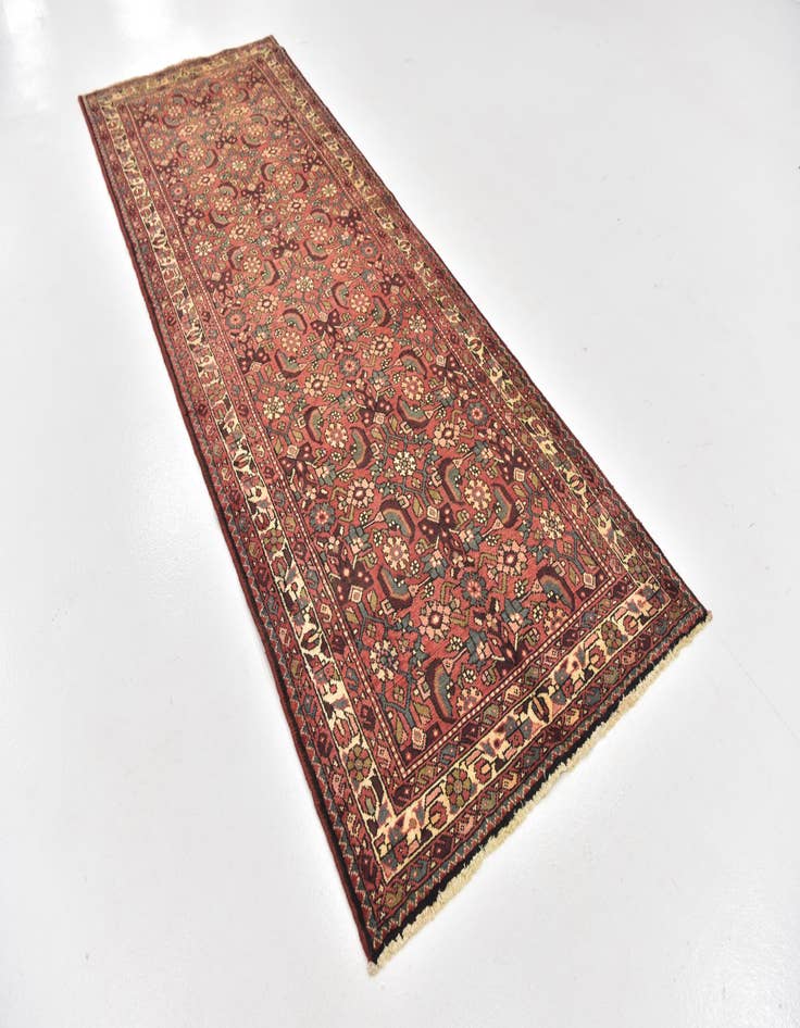 Detail image of  3' 7 x 10'  Hand Knotted Shahsavand Persian Wool Runner Rug