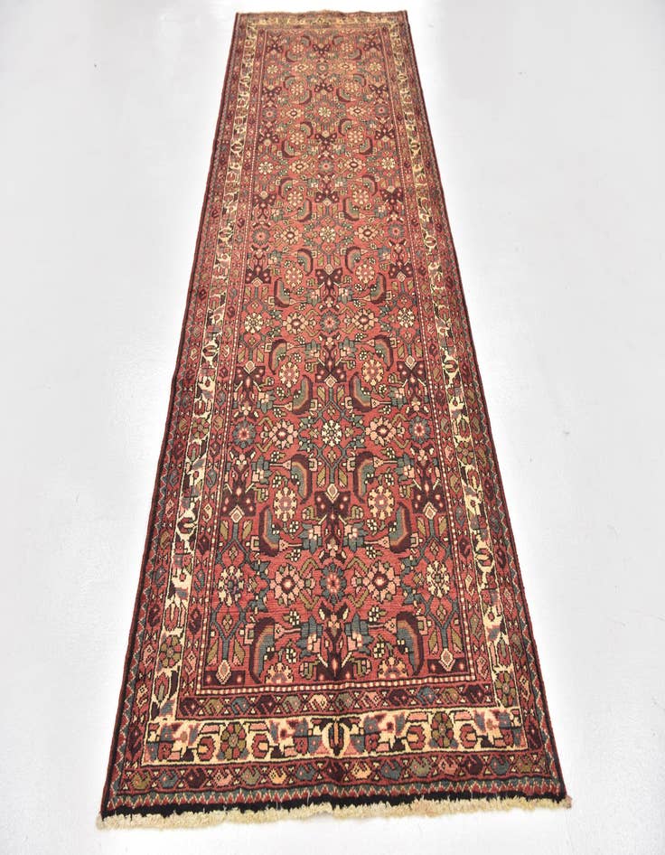 Detail image of  3' 7 x 10'  Hand Knotted Shahsavand Persian Wool Runner Rug