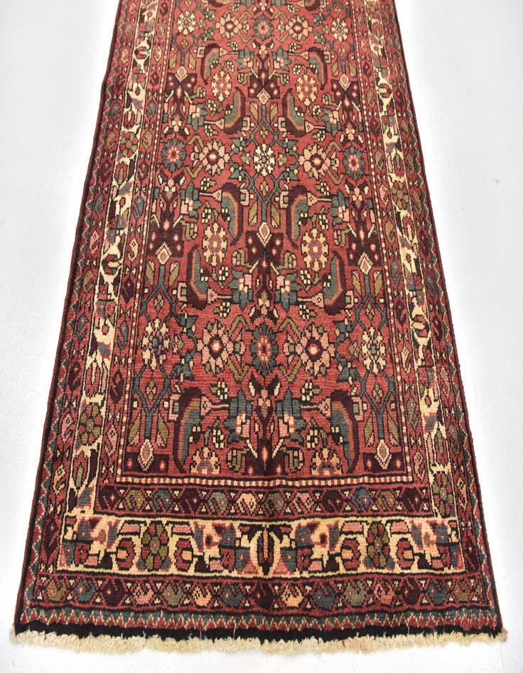 Detail image of  3' 7 x 10'  Hand Knotted Shahsavand Persian Wool Runner Rug