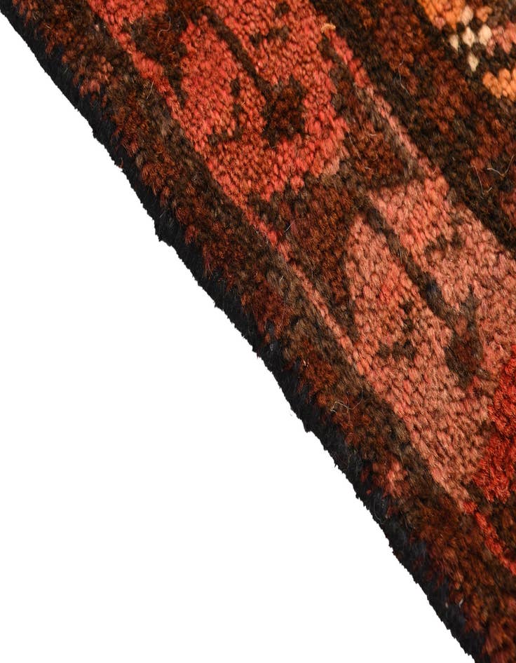 Detail image of  4' 2 x 11' 5  Hand Knotted Shiraz Persian Wool Runner Rug