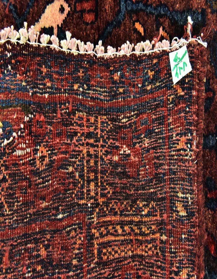 Detail image of  4' 2 x 7' 10  Hand Knotted Sirjan Persian Wool Runner Rug