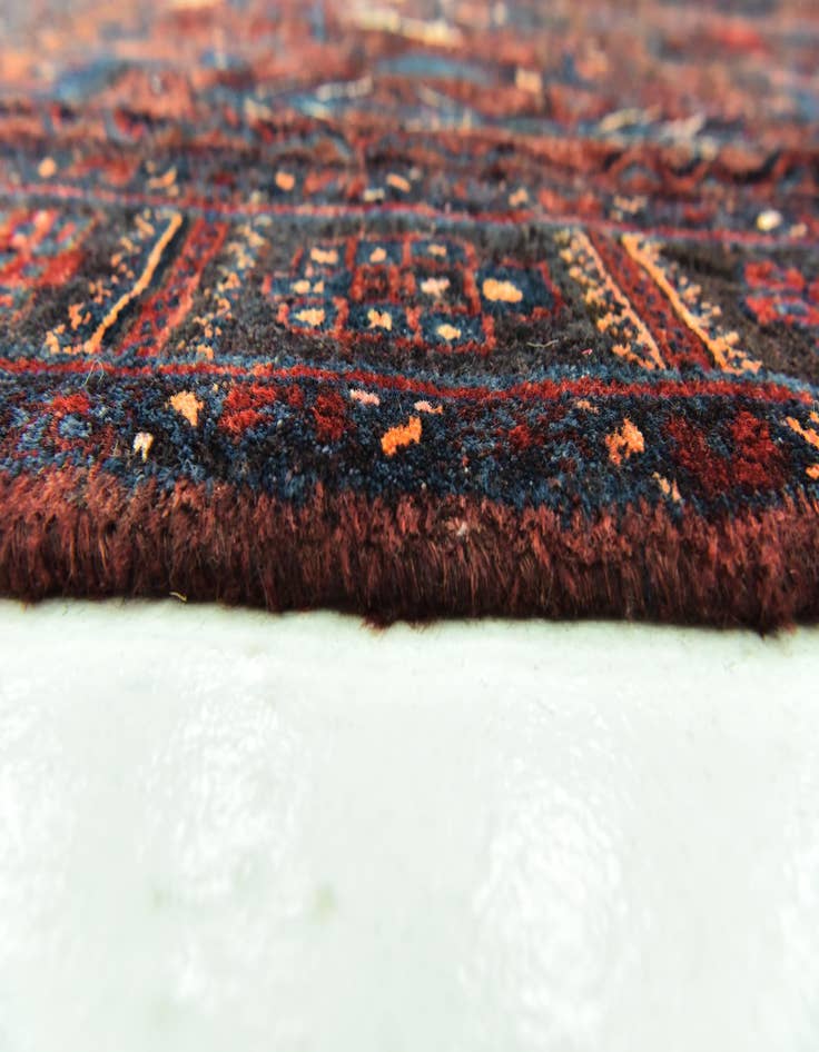 Detail image of  4' 2 x 7' 10  Hand Knotted Sirjan Persian Wool Runner Rug