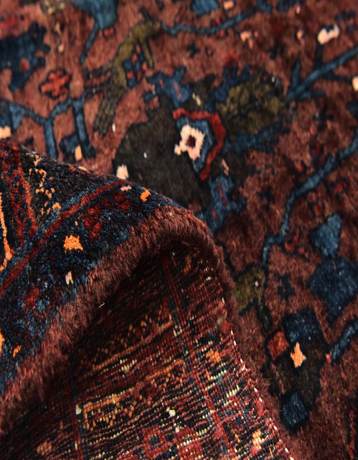 Detail image of  4' 2 x 7' 10  Hand Knotted Sirjan Persian Wool Runner Rug