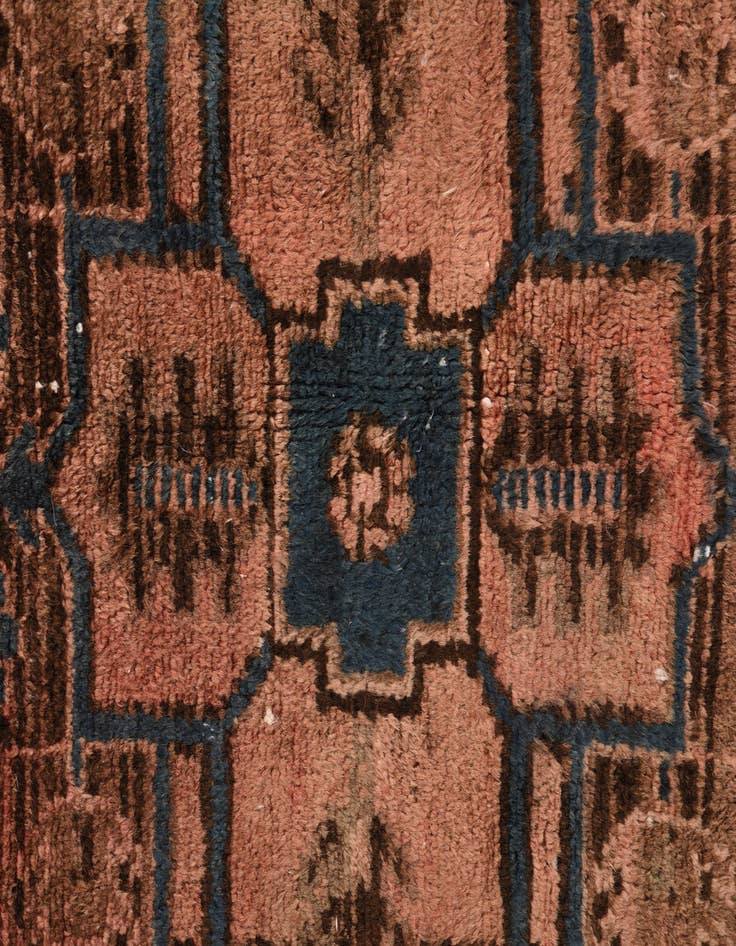 Detail image of  3' 7 x 7' 10  Hand Knotted Ultra Vintage Persian Wool Runner Rug