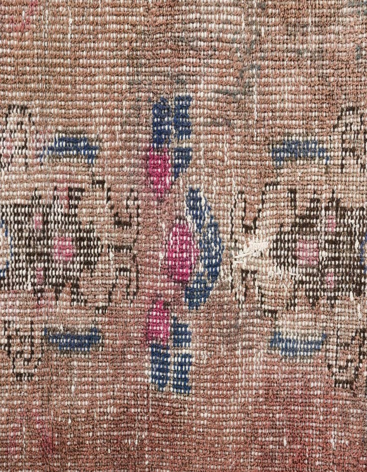 Detail image of  3' 6 x 8'  Hand Knotted Ultra Vintage Persian Wool Runner Rug