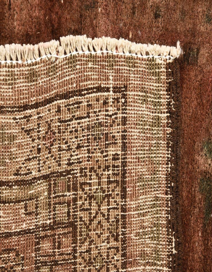 Detail image of  3' 6 x 11' 5  Hand Knotted Ultra Vintage Persian Wool Runner Rug