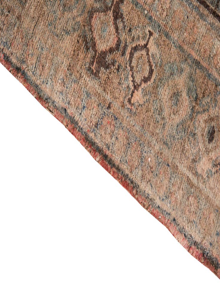 Detail image of  4' 4 x 9' 10  Hand Knotted Ultra Vintage Persian Wool Runner Rug