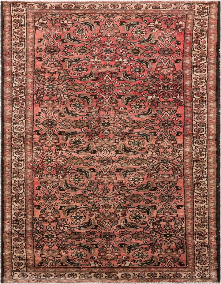  3' 8 x 9' 7  Hand Knotted Ultra Vintage Persian W...