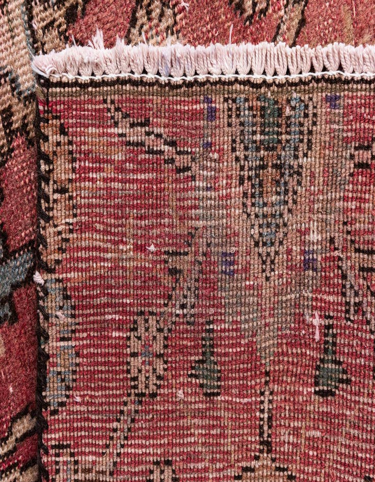 Detail image of  3' 6 x 7' 2  Hand Knotted Ultra Vintage Persian Wool Runner Rug