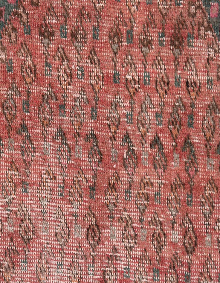 Detail image of  3' 9 x 10' 6  Hand Knotted Ultra Vintage Persian Wool Runner Rug