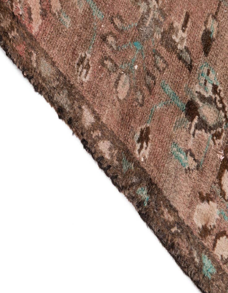 Detail image of  2' 4 x 4' 7  Hand Knotted Ultra Vintage Persian Wool Runner Rug