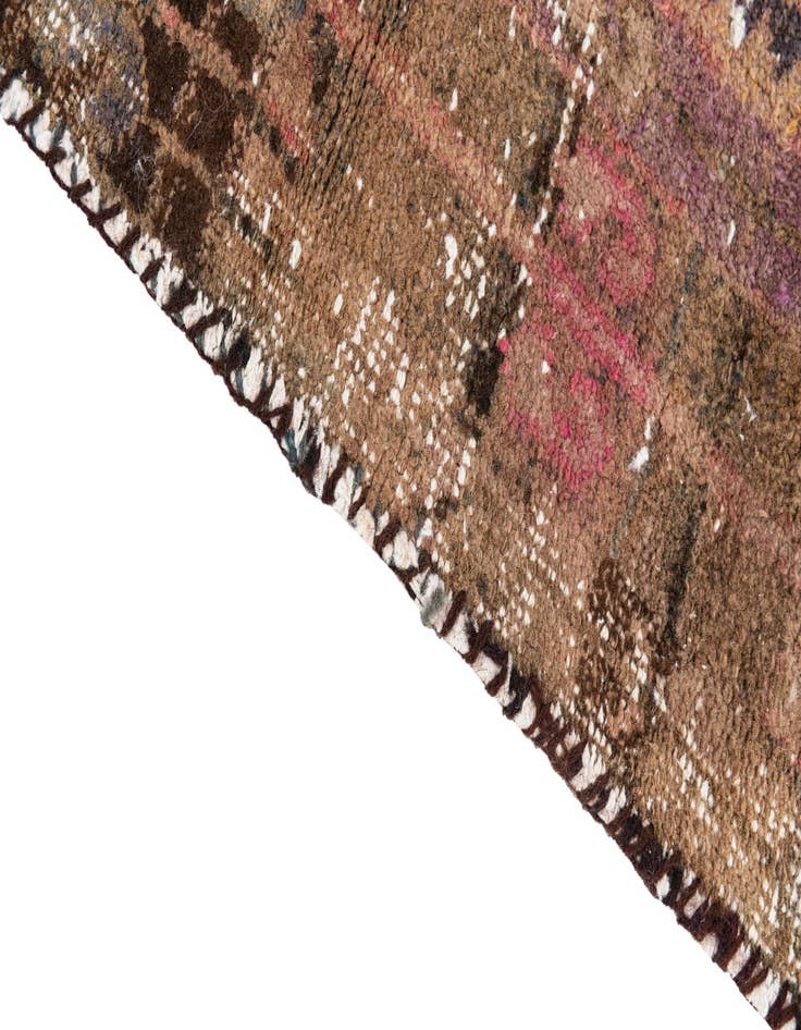 Detail image of  4' 3 x 8' 7  Hand Knotted Ultra Vintage Persian Wool Runner Rug