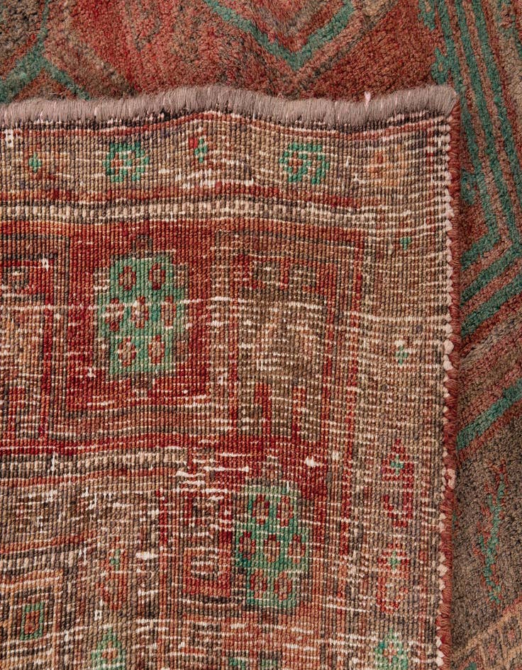 Detail image of  5' x 9' 8  Hand Knotted Ultra Vintage Persian Wool Runner Rug