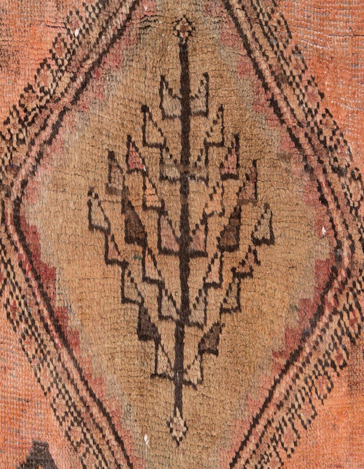 Detail image of  3' 7 x 8' 4  Hand Knotted Ultra Vintage Persian Wool Runner Rug