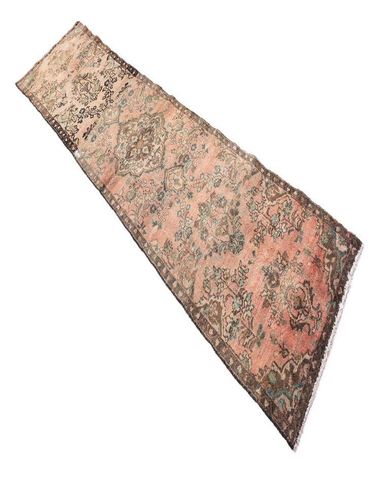 Detail image of  2' 3 x 9'  Hand Knotted Ultra Vintage Persian Wool Runner Rug