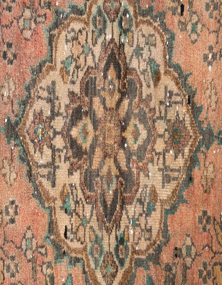 Detail image of  2' 3 x 9'  Hand Knotted Ultra Vintage Persian Wool Runner Rug