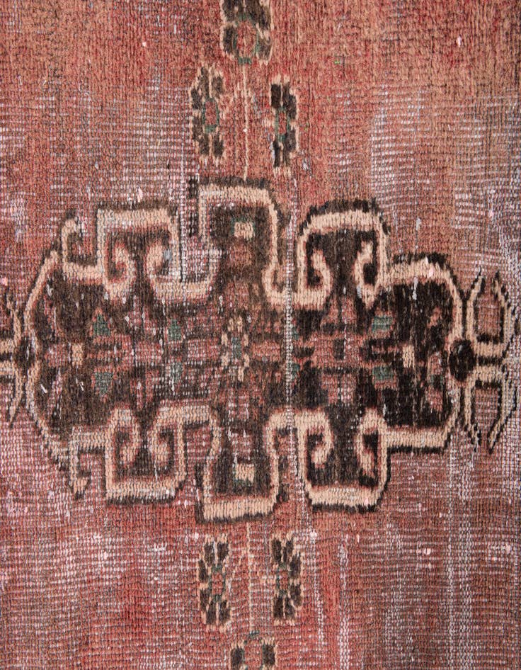 Detail image of  3' x 9' 1  Hand Knotted Ultra Vintage Persian Wool Runner Rug