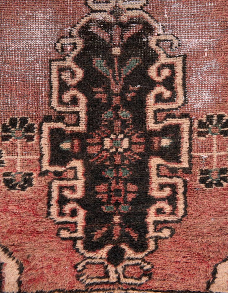 Detail image of  3' x 9' 1  Hand Knotted Ultra Vintage Persian Wool Runner Rug