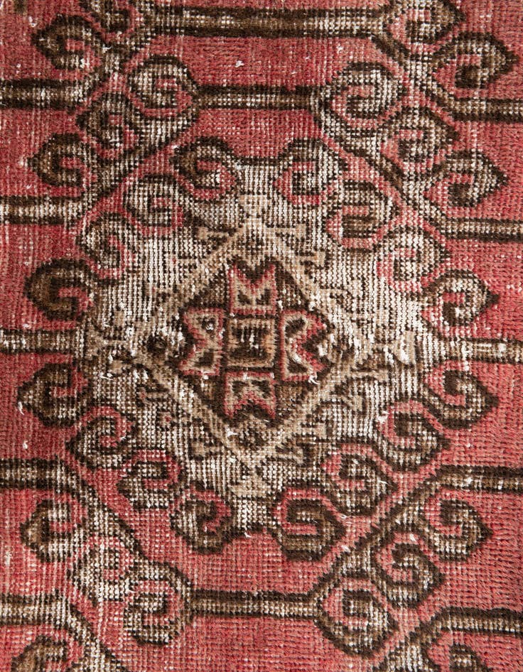 Detail image of  2' 4 x 6' 3  Hand Knotted Ultra Vintage Persian Wool Runner Rug
