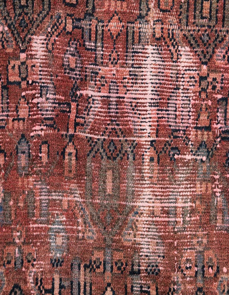 Detail image of  2' 3 x 5' 5  Hand Knotted Ultra Vintage Persian Wool Runner Rug