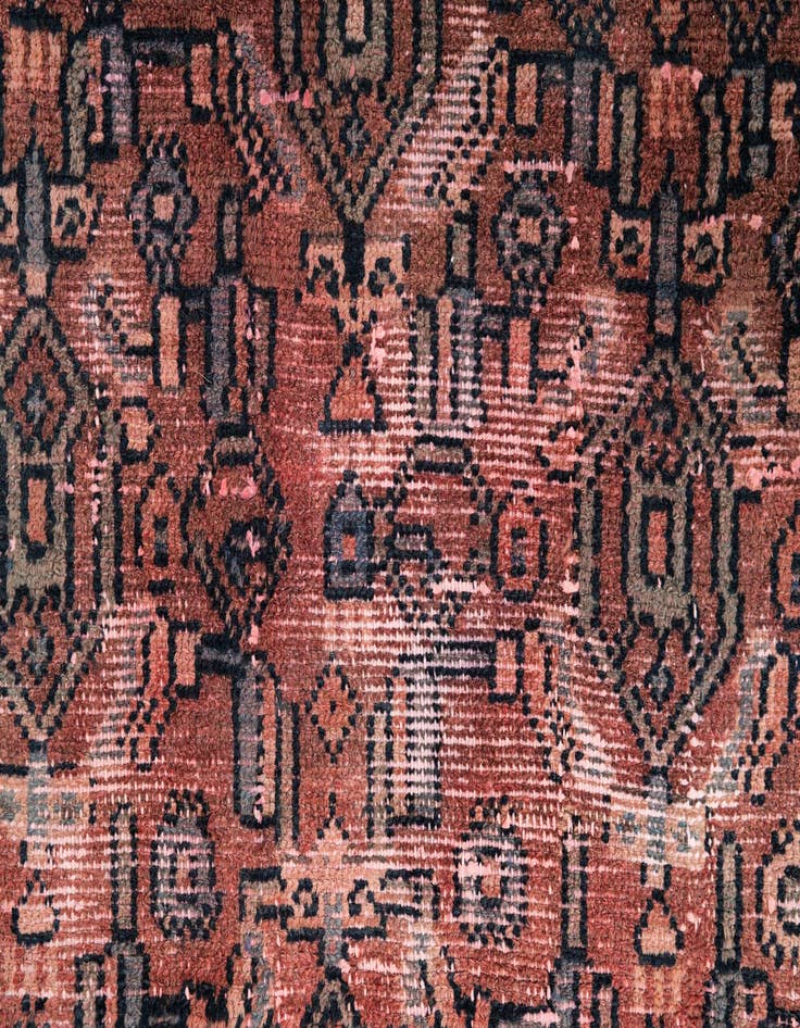 Detail image of  2' 3 x 5' 5  Hand Knotted Ultra Vintage Persian Wool Runner Rug