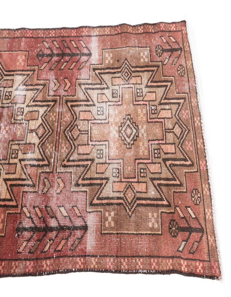 Detail image of 2' 9 x 9' 8 Hand Knotted Ultra Vintage Persian Wool Runner Rug