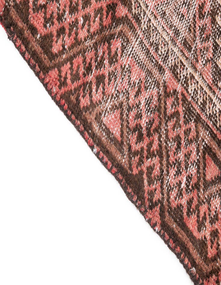 Detail image of  3' 7 x 7' 6  Hand Knotted Ultra Vintage Persian Wool Runner Rug