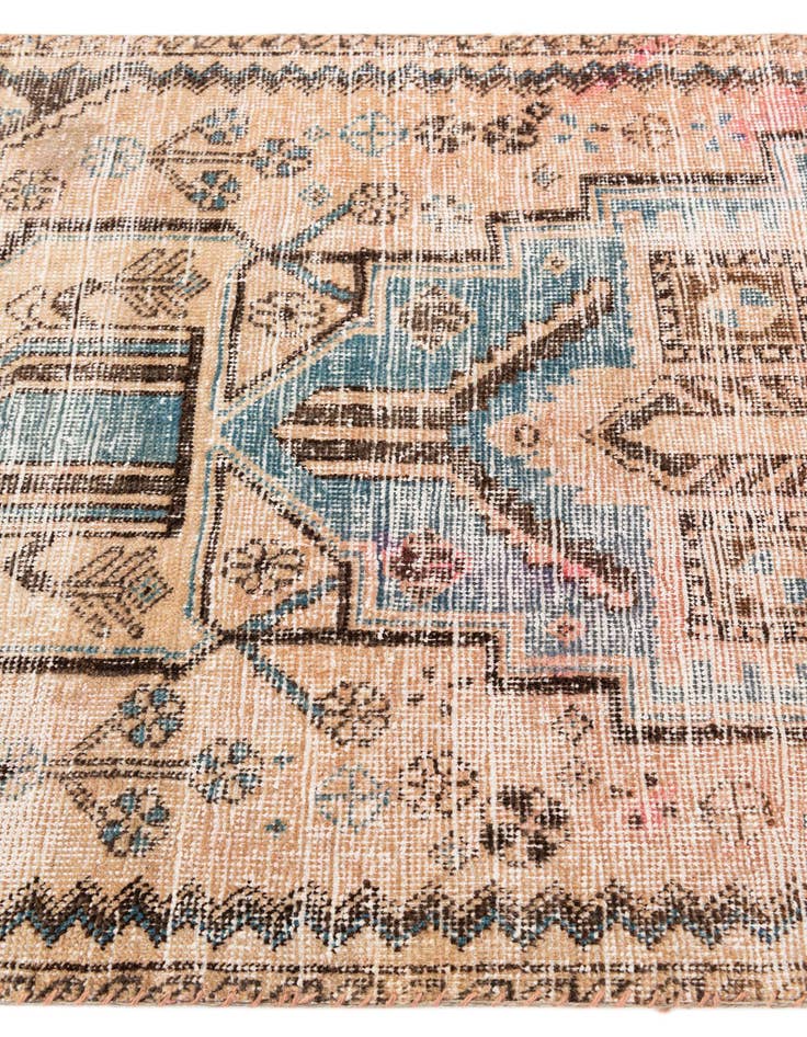 Detail image of  3' 2 x 6' 7  Hand Knotted Ultra Vintage Persian Wool Runner Rug