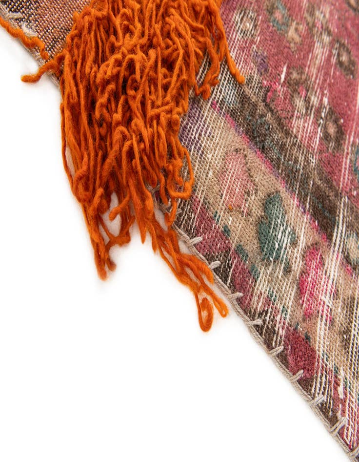 Detail image of  3' 6 x 9' 10  Hand Knotted Ultra Vintage Persian Wool Runner Rug
