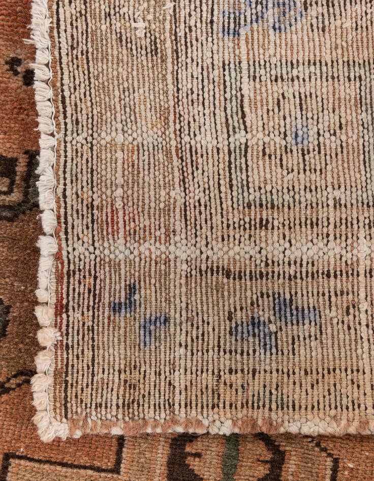 Detail image of  3' 7 x 9'  Hand Knotted Ultra Vintage Persian Wool Runner Rug