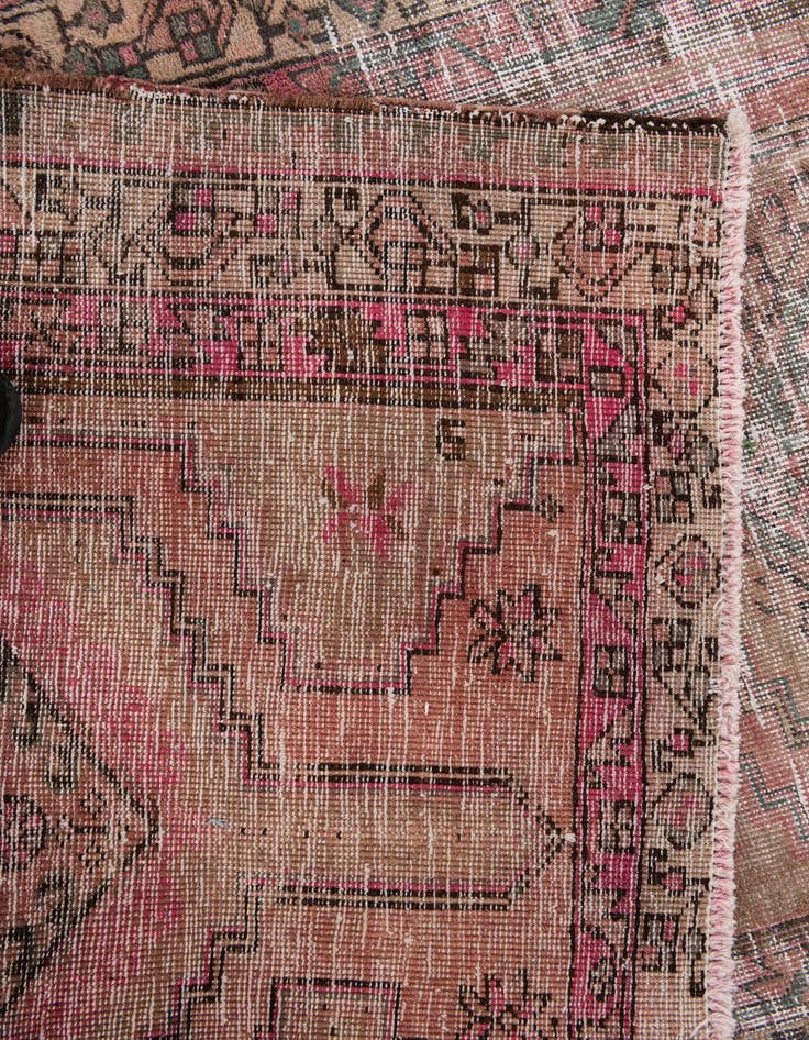 Detail image of  3' 7 x 10' 5  Hand Knotted Ultra Vintage Persian Wool Runner Rug