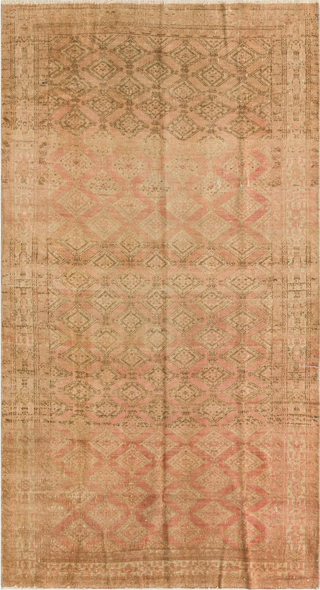  3' x 5' 8  Hand Knotted Ultra Vintage Persian Wool Runner Rug