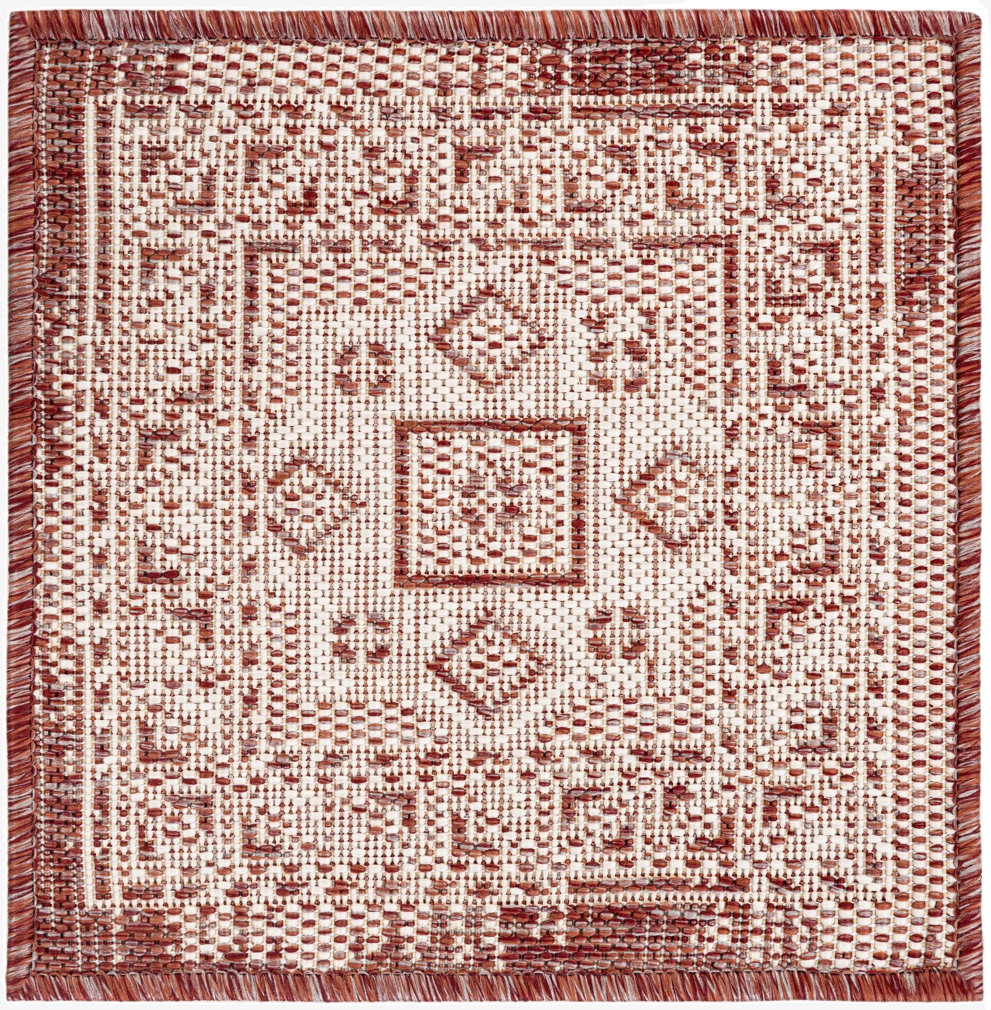  1' 4 x 1' 4  Washable Aztec Indoor / Outdoor Sample Rug