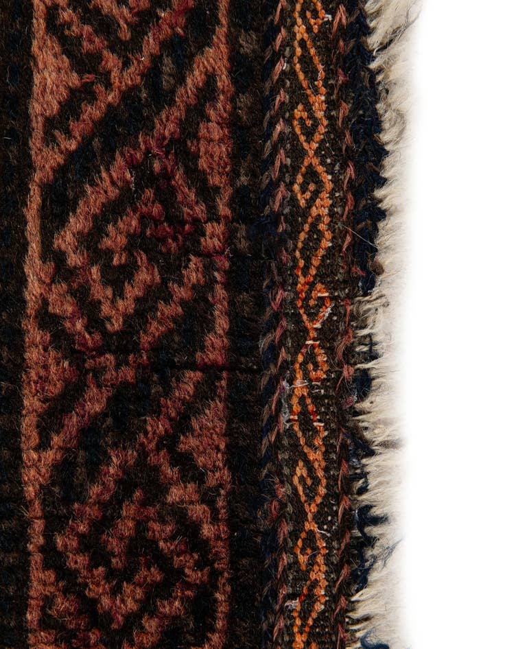 Detail image of 2' 2 x 2' 4 Hand Knotted Balouch Persian Wool Square Rug