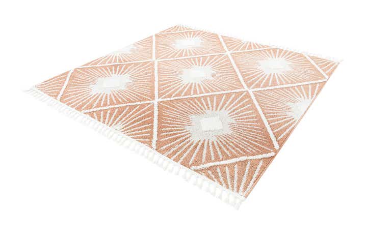 Rust Red 7' 10 x 7' 10 Boho Square Rug | Rugs.com