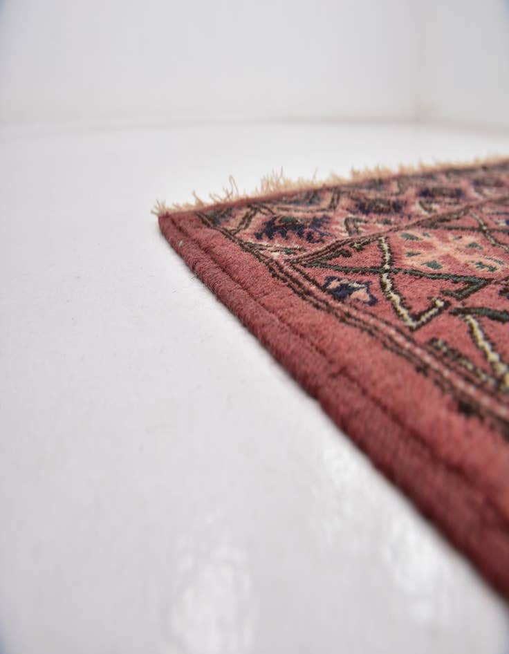 Detail image of  6' 3 x 6' 4  Hand Knotted Bokhara Wool Square Rug