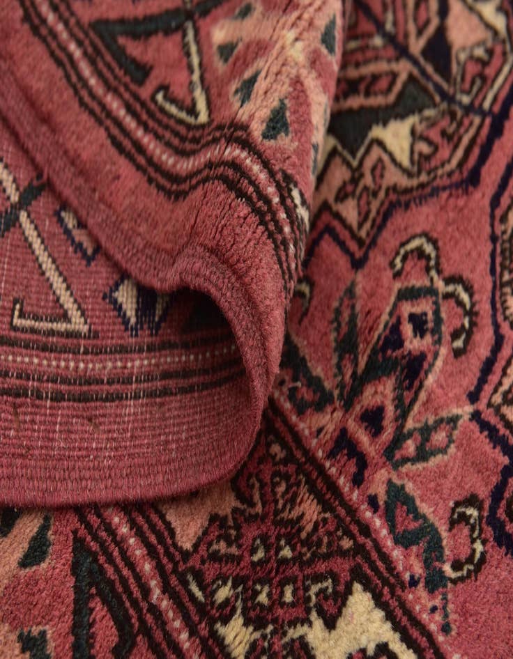 Detail image of  6' 3 x 6' 4  Hand Knotted Bokhara Wool Square Rug