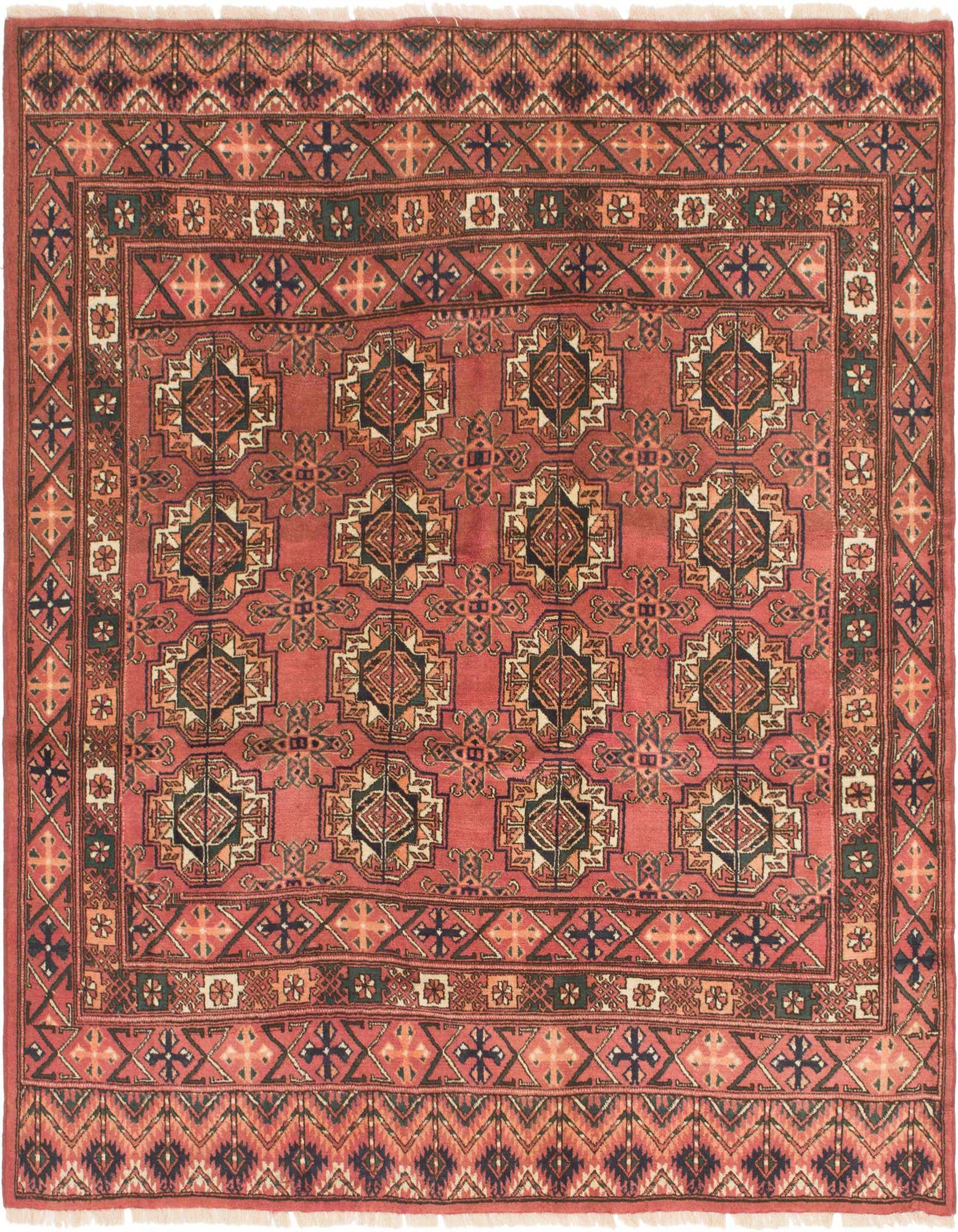 Primary image  6' 3 x 6' 4  Hand Knotted Bokhara Wool Square Rug