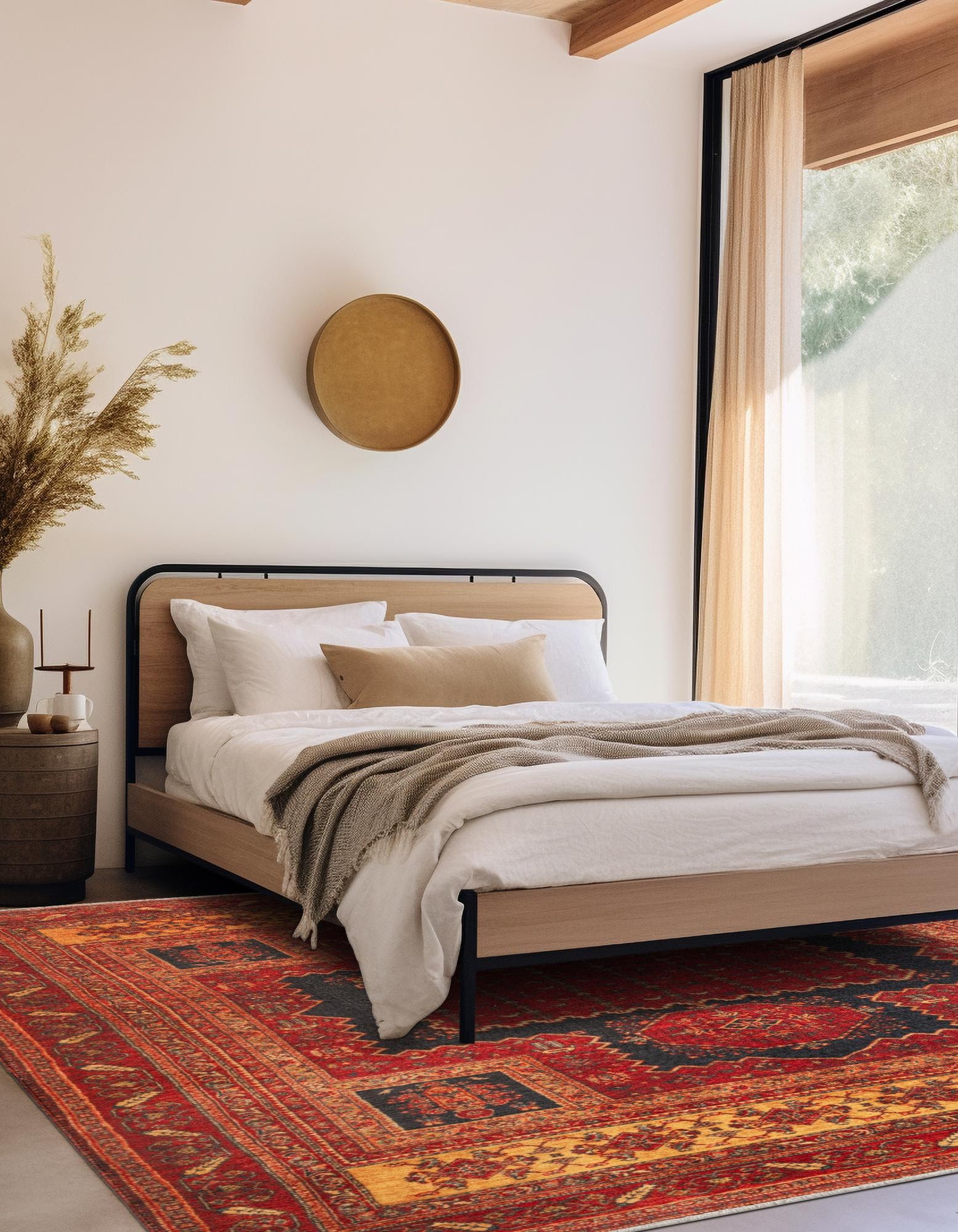 Rust Red 7' 9 x 7' 9 Boutique Square Rug | Rugs.com