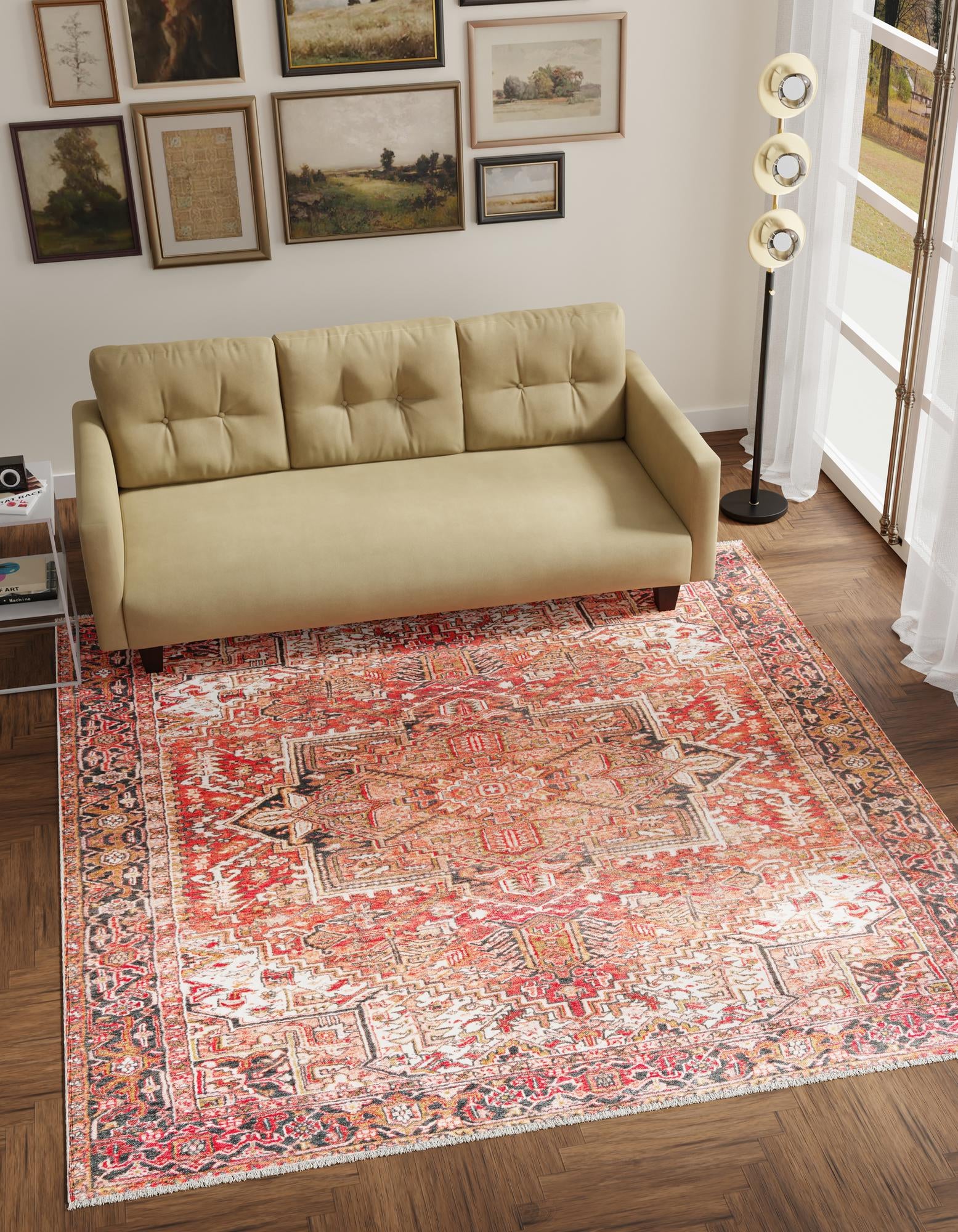 Rust Red 5' 1 x 5' 1 Boutique Square Rug | Rugs.com